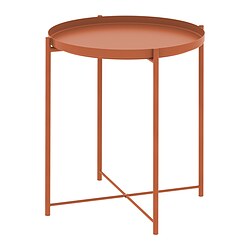 GLADOM - Tray table, bright orange, 45x53 cm