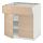 METOD/MAXIMERA - kabinet dasar dengan laci/2 pintu, putih/Askersund efek kayu ash terang, 80x60x80 cm | IKEA Indonesia - PE637993_S1
