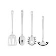 GRUNKA - 4-piece kitchen utensil set, stainless steel