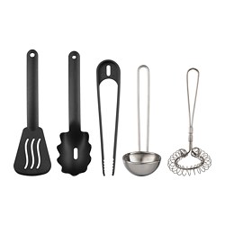 DUKTIG - Perkakas dapur mainan, set isi 5, aneka warna