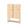 IVAR - Shelving unit with cabinet, pine, 80x30x120 cm
