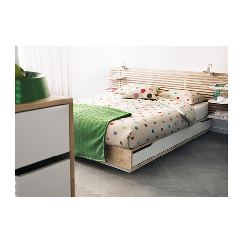 MANDAL bed frame with headboard