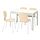 SIGTRYGG/EKEDALEN - table and 4 chairs, white/birch white, 120/180x80 cm | IKEA Indonesia - PE871063_S1