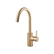 DELSJÖN - Kitchen mixer tap, brass-colour