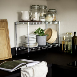 OMAR - Shelving unit, galvanised, 60x25x40 cm