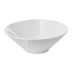 IKEA 365+ - Mangkuk, sisi miring putih, 17 cm