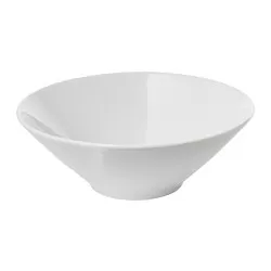 IKEA 365+ - Mangkuk, sisi miring putih, 17 cm