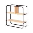 HEDEKAS - Display shelf, square/bamboo, 39x40 cm