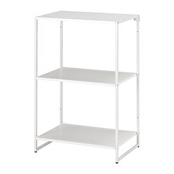 JOSTEIN - Shelving unit, in/outdoor/metal white, 61x40x90 cm