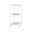 JOSTEIN - Shelving unit, in/outdoor/metal white, 41x40x90 cm