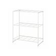 JOSTEIN - Shelving unit, in/outdoor/wire white, 81x40x90 cm