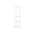 JOSTEIN - Shelving unit, in/outdoor/wire white, 41x40x180 cm