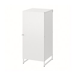JOSTEIN - Shelving unit with door, in/outdoor/white, 41x44x90 cm