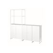 JOSTEIN - Unit rak dengan pintu, dalam/luar ruang/putih, 182x44x180 cm