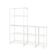 JOSTEIN - Shelving unit, in/outdoor/white, 182x40x180 cm