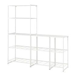 Jostein Shelving Unit With Doors In Outdoor White X X Cm Ikea Indonesia