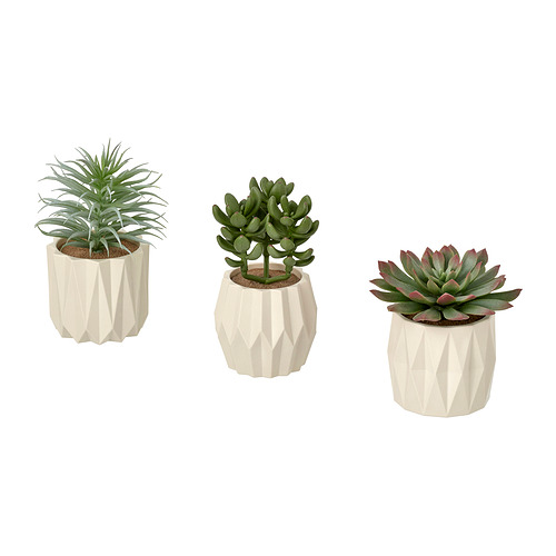 FEJKA tanaman pot tiruan, set isi 3