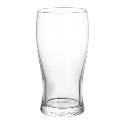 LODRÄT - Beer glass, clear glass, 50 cl