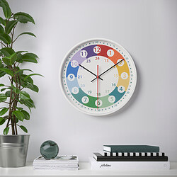KORVTRÄD - Wall clock, multicolour, 28 cm