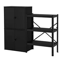 BROR - 2 bagian/rak/kabinet, 161x40x133 cm