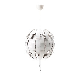 IKEA PS 2014 - Pendant lamp, white/silver-colour, 52 cm