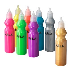 MÅLA - Cat neon/gliter, warna campuran