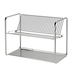 ORDNING - Pengering piring, baja tahan karat, 50x27x36 cm