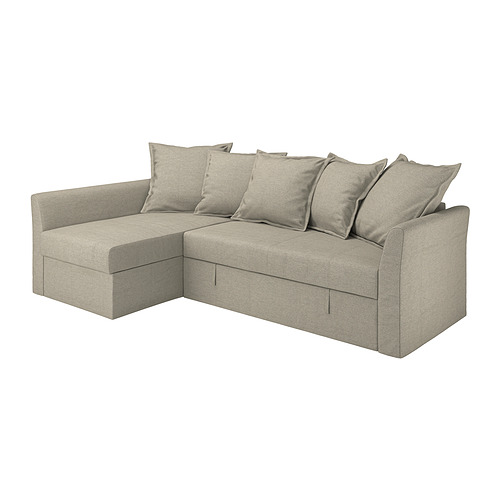 HOLMSUND cover for corner sofa-bed, Borgunda beige IKEA Indonesia