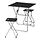 GUNDE/GUNDE - table and 2 stools, folding black/folding black, 67x67 cm | IKEA Indonesia - PE940053_S1