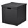 TJENA - storage box with lid, black, 32x35x32 cm | IKEA Indonesia - PE772114_S1