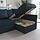 HOLMSUND - sofa tempat tidur sudut, Kilanda biru tua | IKEA Indonesia - PE910730_S1