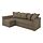 HOLMSUND - sofa tempat tidur sudut, Kilanda abu-abu cokelat | IKEA Indonesia - PE910740_S1