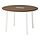 MITTZON - conference table, round walnut veneer/white, 120x75 cm | IKEA Indonesia - PE910758_S1