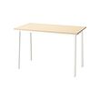MITTZON - Conference table, birch veneer/white, 120x68x75 cm