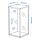 BRÄNNBOLL - wall-mounted display cabinet, white, 50x25x25 cm | IKEA Indonesia - PE940055_S1