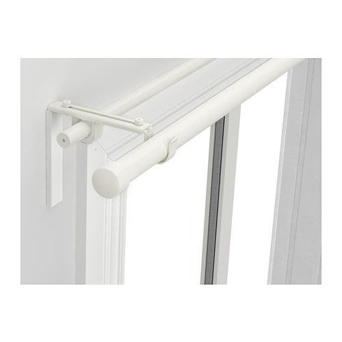 Hugad Racka Double Curtain Rod Combination White Ikea Indonesia