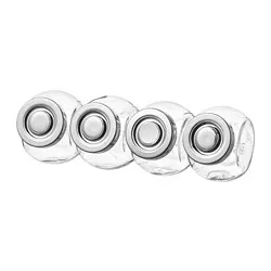RAJTAN - Stoples bumbu, kaca/warna aluminium, 15 cl