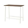 MITTZON - Conference table, walnut veneer/white, 120x68x105 cm