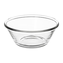 VARDAGEN - Bowl, clear glass, 15 cm