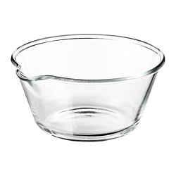 VARDAGEN - Bowl, clear glass, 26 cm