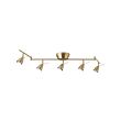 BAROMETER - Ceiling track, 5-spots, brass-colour