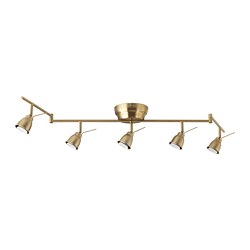 BAROMETER - Ceiling track, 5-spots, brass-colour