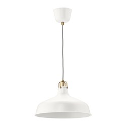 RANARP - Lampu gantung, putih pudar, 38 cm