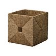 KNIPSA - Basket, seagrass, 32x33x32 cm