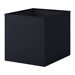 DRÖNA - Kotak, hitam, 33x38x33 cm