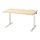 MITTZON - meja duduk/berdiri, elektrik veneer kayu birch/putih, 120x80 cm | IKEA Indonesia - PE910921_S1