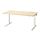 MITTZON - meja duduk/berdiri, elektrik veneer kayu birch/putih, 140x80 cm | IKEA Indonesia - PE910961_S1