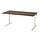 MITTZON - meja duduk/berdiri, elektrik veneer kayu walnut/putih, 140x80 cm | IKEA Indonesia - PE910970_S1