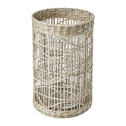 SLIPPRIG - Lentera utk lilin blok, buatan tangan alang-alang