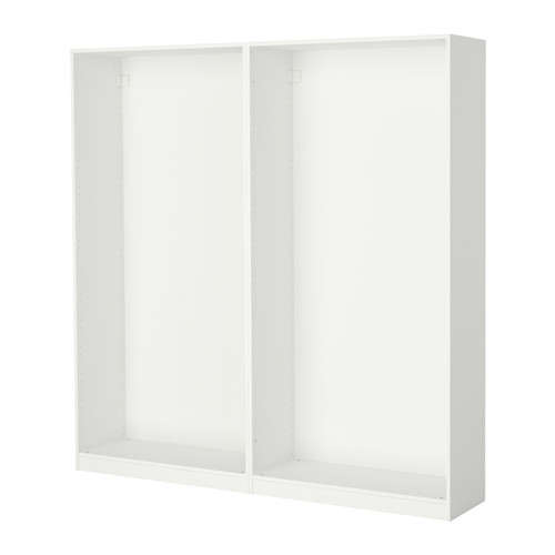 PAX 2 wardrobe frames, white, 200x35x201 cm IKEA Indonesia